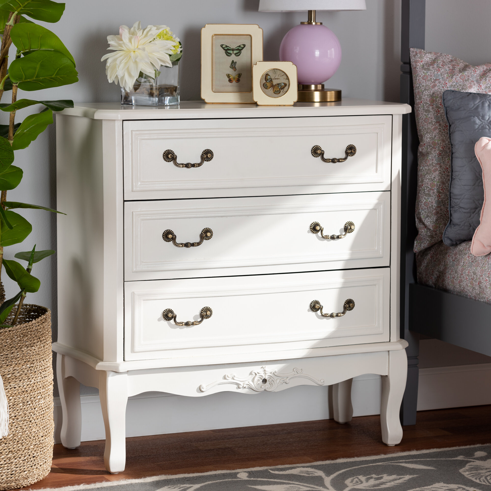 August Grove Hardcastle 3 Drawer Dresser Wayfair