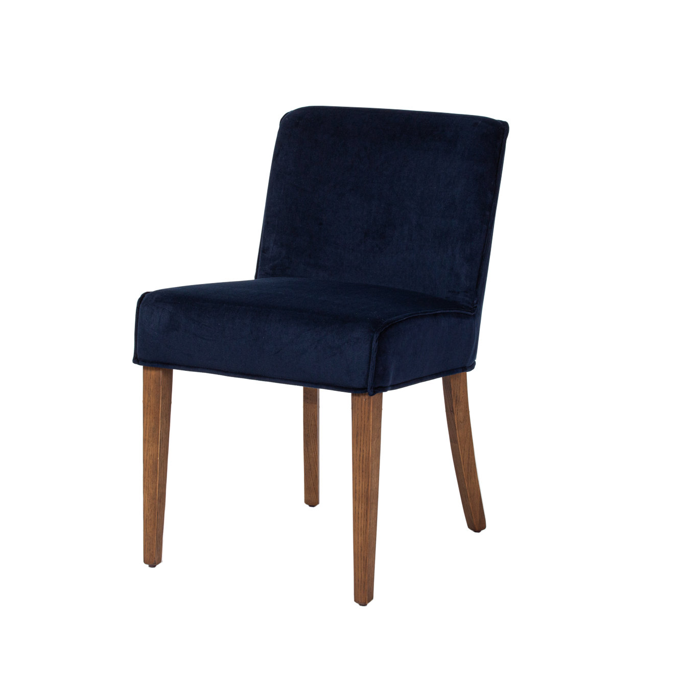 Gracie Oaks Reimels Parsons Chair In Navy Blue Velvet Wayfair