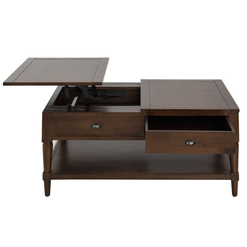 Rosalind Wheeler Littles Solid Wood Lift Top Coffee Table With Storage Wayfair