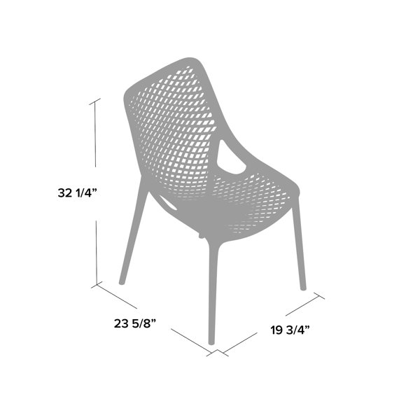 Mercury Row Deines Modern Stacking Patio Dining Chair Wayfair