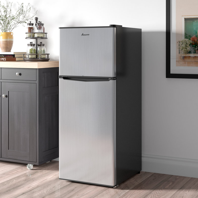 Amana 4 6 Cu Ft Freestanding Mini Fridge With Freezer Reviews Wayfair