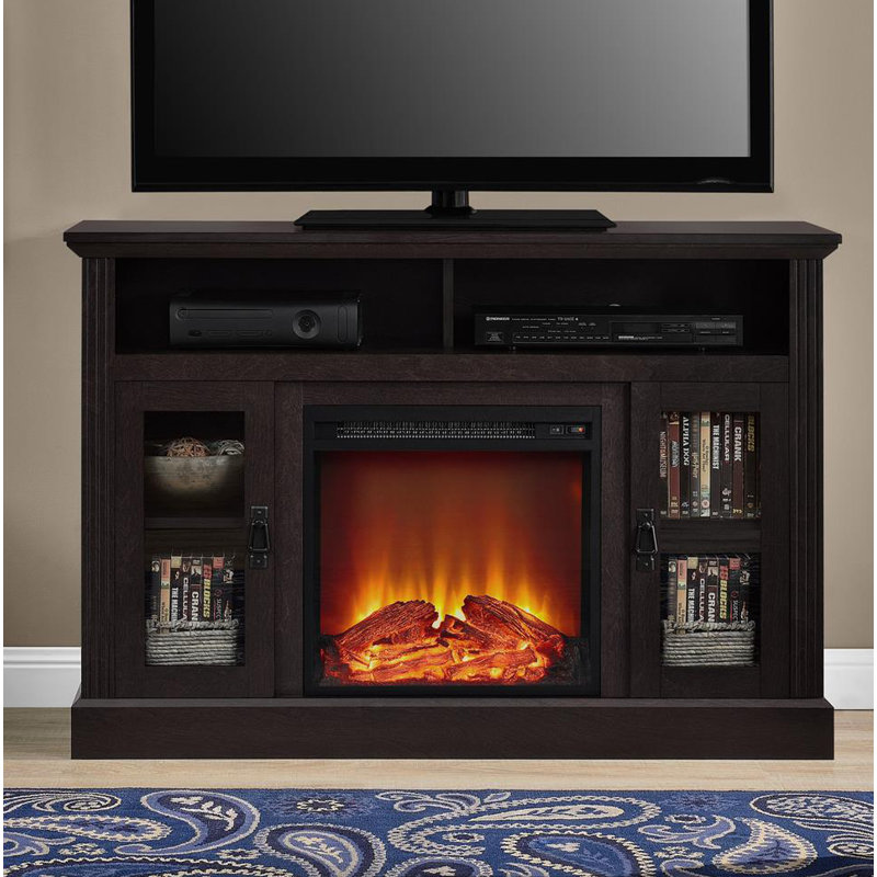 Darby Home Co Rosier Tv Stand For Tvs Up To 50 With Fireplace