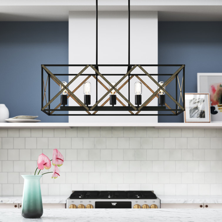 Willa Arlo Interiors Worton 5 - Light Kitchen Island ...