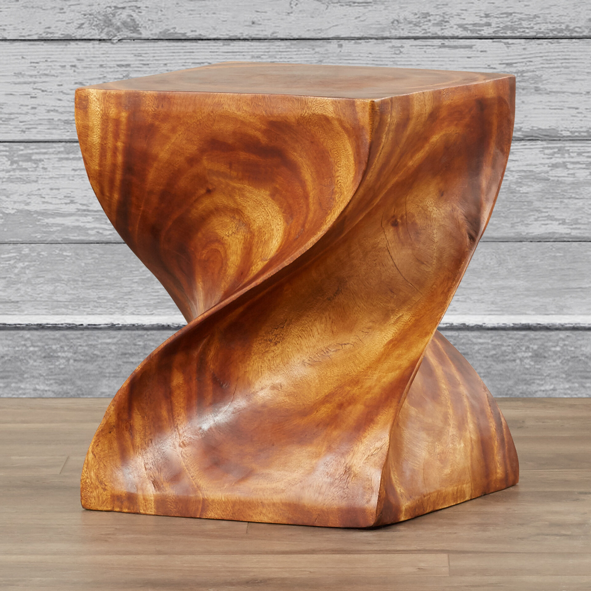 Foundstone™ Rhiannon 20 Tall Solid Wood Abstract End Table & Reviews 