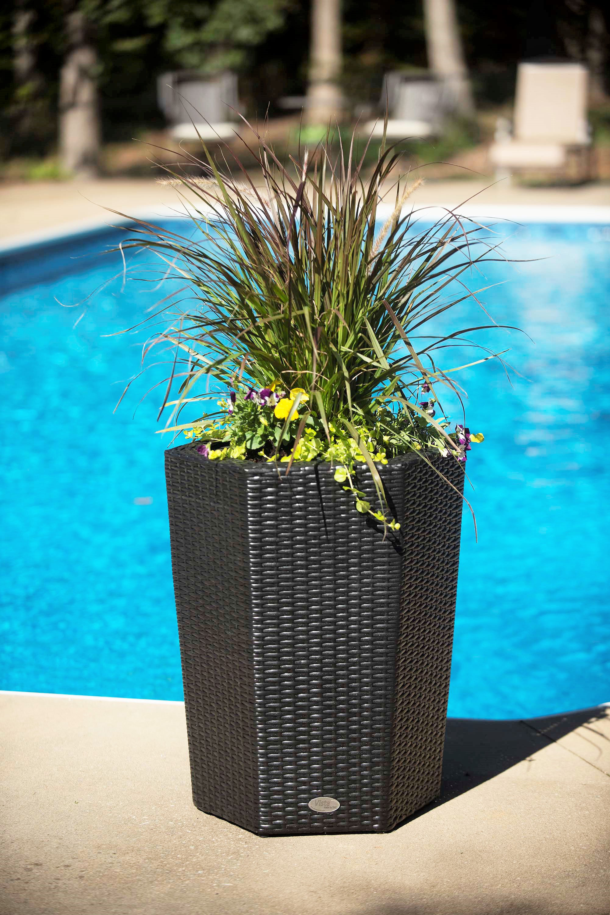 wayfair balcony planters on Charlton Home Mccarroll Resin Pot Planter Reviews Wayfair