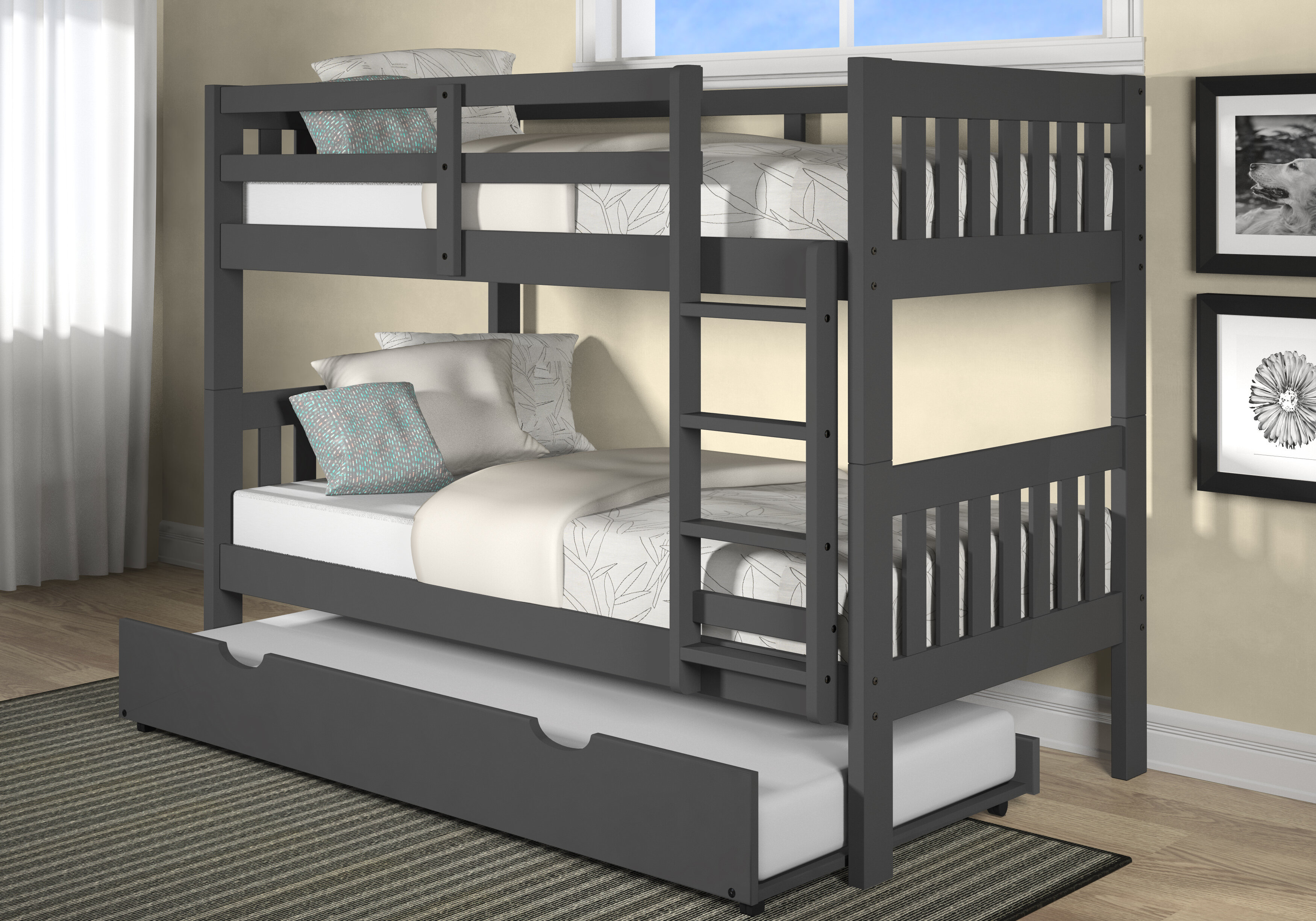 all in one loft bed with trundle