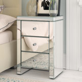 Narrow Mirrored Bedside Table Wayfair Co Uk Narrow Mirrored Bedside Table Wayfair Co Uk