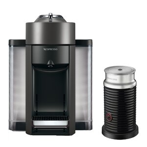 Nespresso Vertuo Coffee and Espresso Single-Serve Machine with Aeroccino Milk Frother