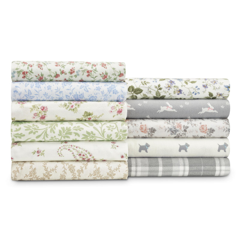 laura ashley home audrey 100 cotton flannel sheet set by laura king flannel sheets sets