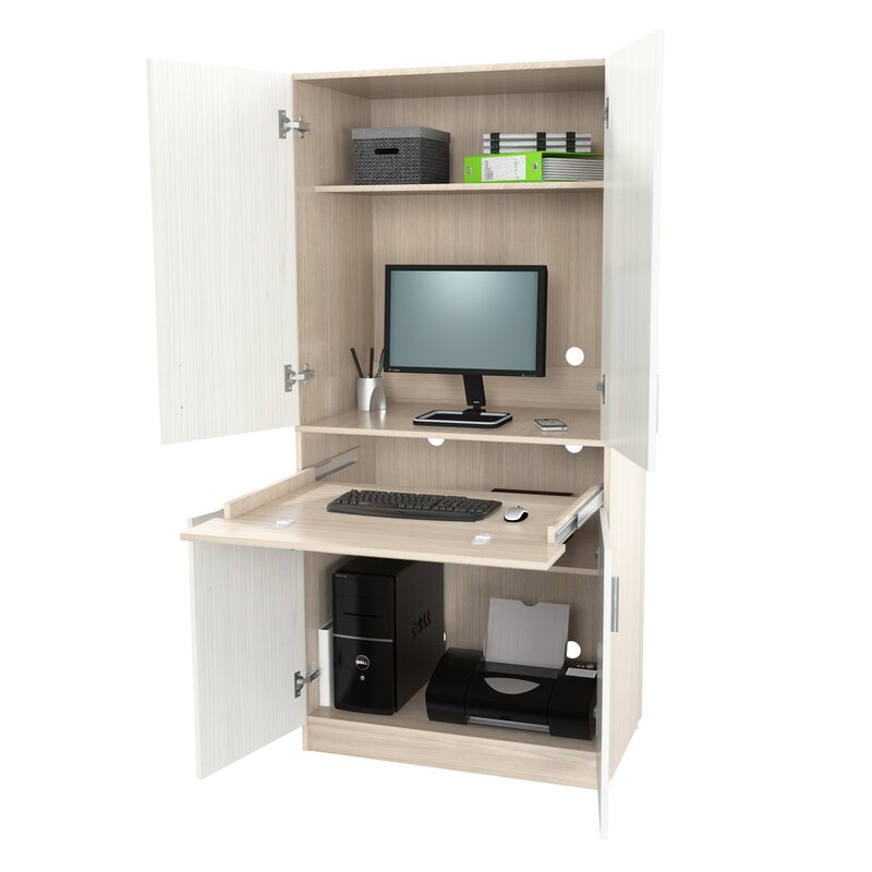 Latitude Run Bluxome Armoire Desk Reviews Wayfair