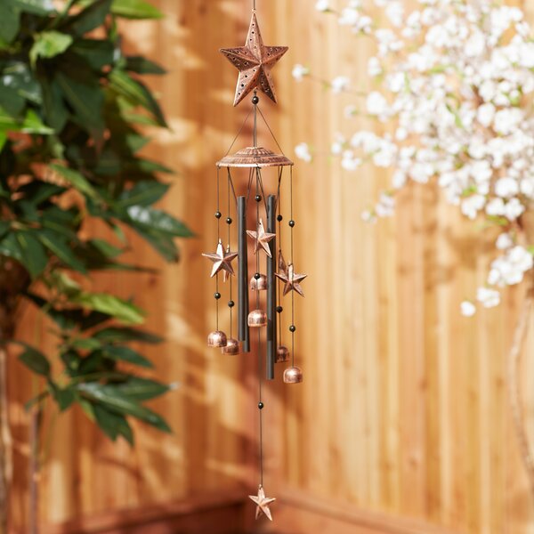 Metal Gold Elephant Wind Chime Bells Ornament Door Adornment Hanging Drop 