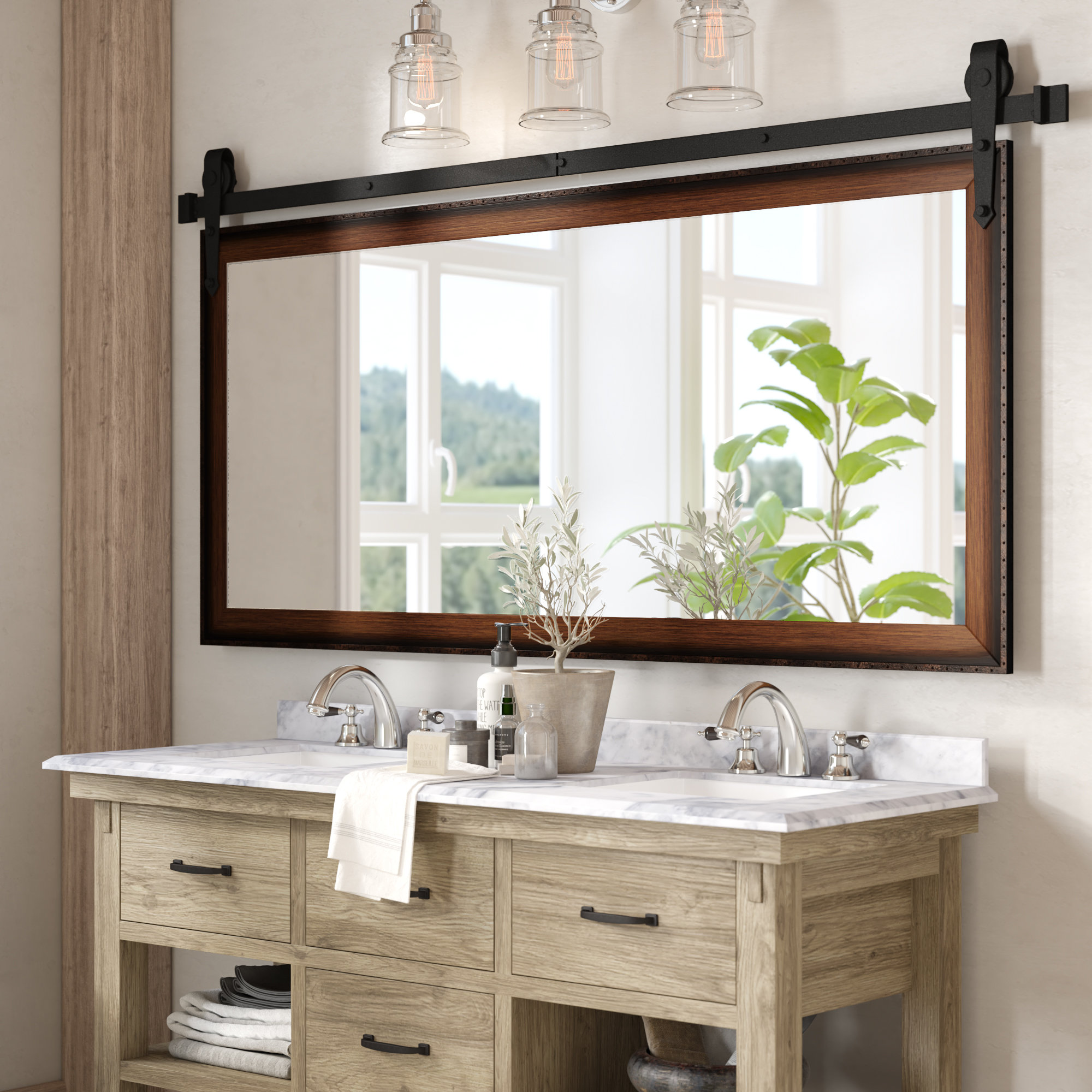 Laurel Foundry Modern Farmhouse Abraham Bathroom/Vanity Mirror 