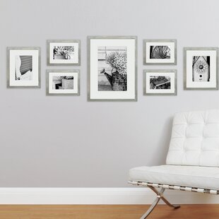 005CA-QH-MD8X10-WHT Q.Hou 8x10 White Picture Frames Set of 4 with Mat,Display 5x7 Picture