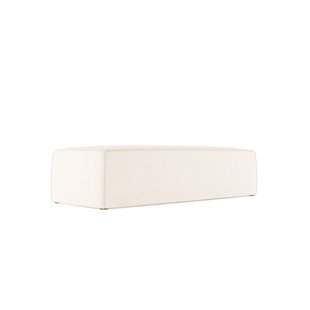 Letson Vintage Table Leather Ottoman