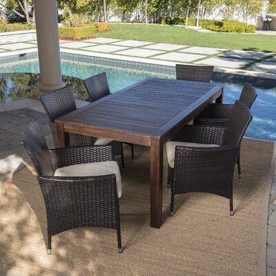 Appel Outdoor 7 Piece Dining Set With Cushion By Brayden Studio