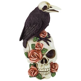 36074 Riding Dead Dacey Halloween Figure Decoration Fall Spooky Crow Raven 