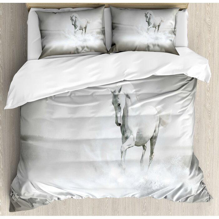 East Urban Home Horses Duvet Cover Set Wayfair