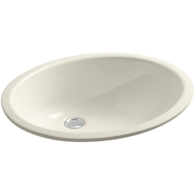 Kohler Caxton Ceramic Oval Undermount Bathroom Sink With Overflow