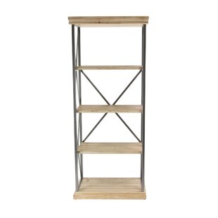 Lykens 72'' H x 30'' W Solid Wood Etagere Bookcase