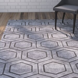 Ceto Hand-Tufted Gray Area Rug