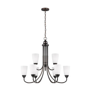 Go to store & view more images Jaylene 9-Light Shaded Chandelier by Winston Porter