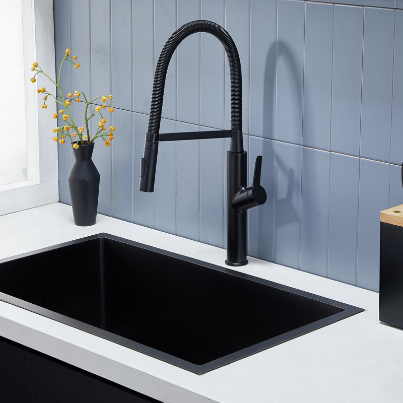 Vapsint Pull Down Single Handle Kitchen Faucet Wayfair