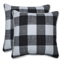black check pillows