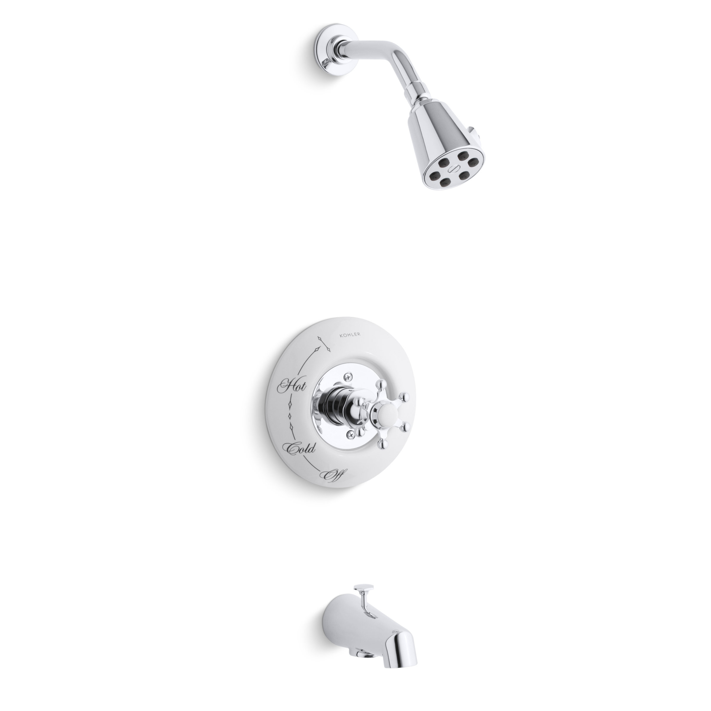 Kohler Antique Rite Temp Pressure Balancing Bath And Shower Faucet