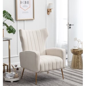 Etta Avenue™ Milana Upholstered Wingback Chair & Reviews | Wayfair
