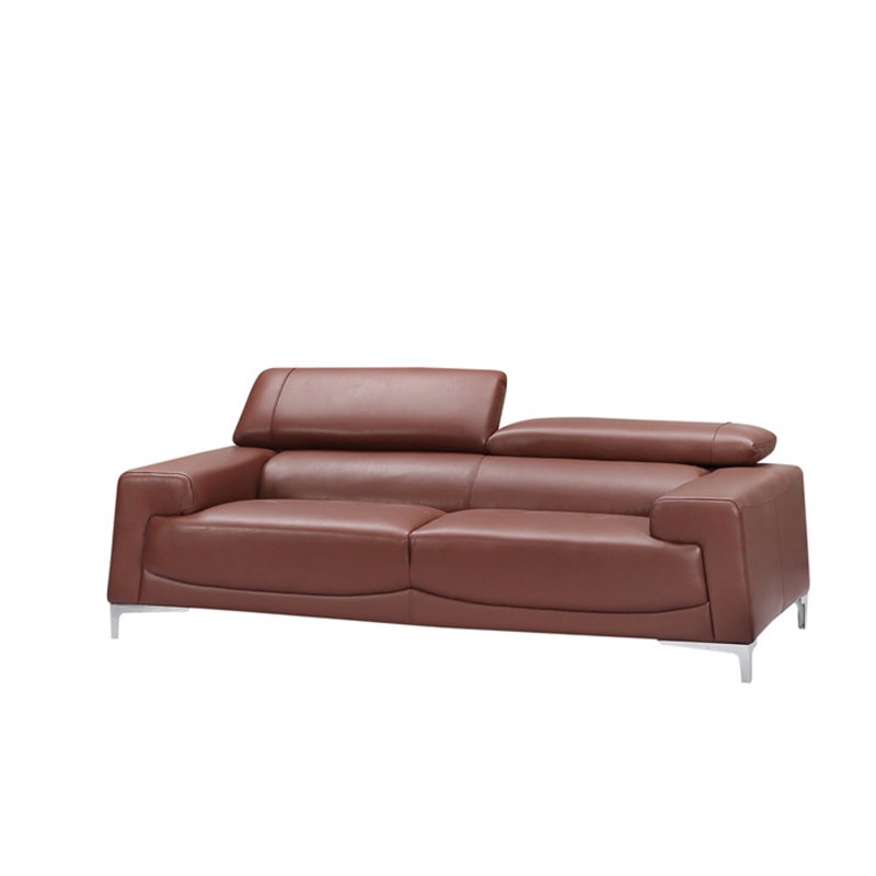 Brayden Studio Tipton Modern Saddle Leather Sofa Wayfair Tipton Modern Saddle Leather Sofa