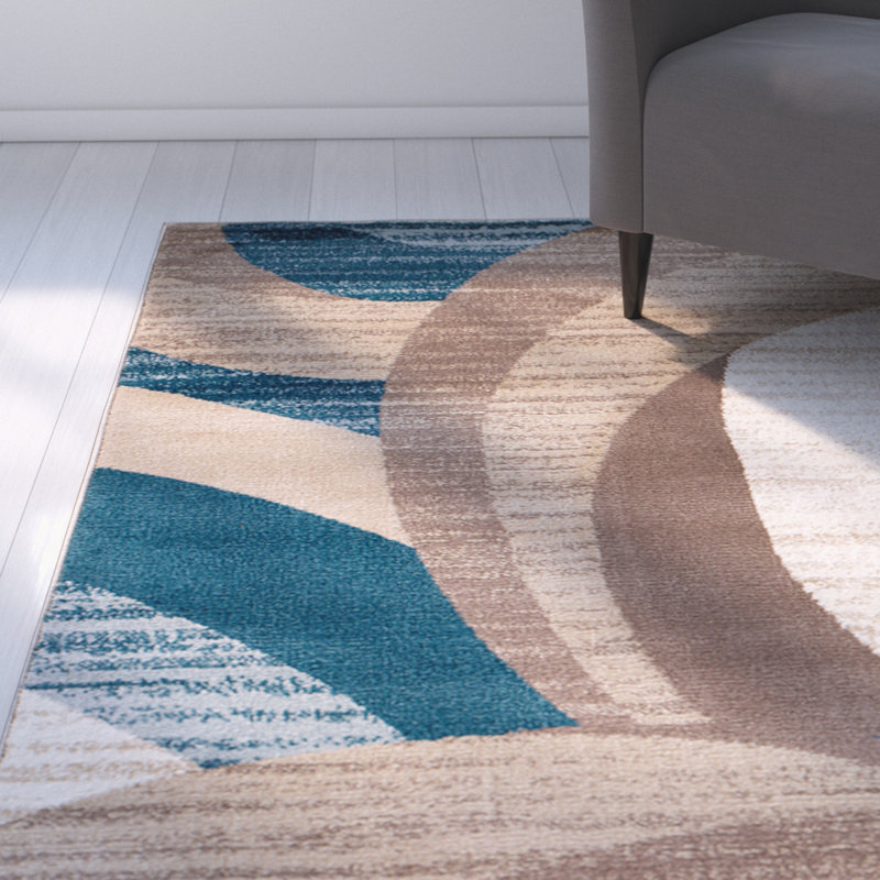 Zipcode Design Rick Blue Brown Area Rug Reviews Wayfair Rick Blue Brown Area Rug