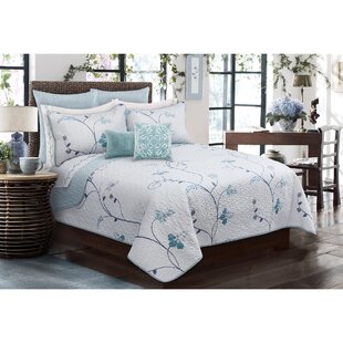 Everest Bedspread Set Solid Color Quilted Coverlet 2 Sham Hypoallergenic 