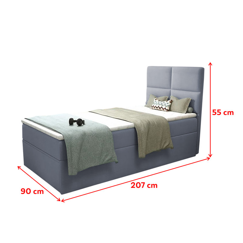 Selsey Living Polsterbett Tokio Mit Stauraum 90 X 200 Cm Wayfair De