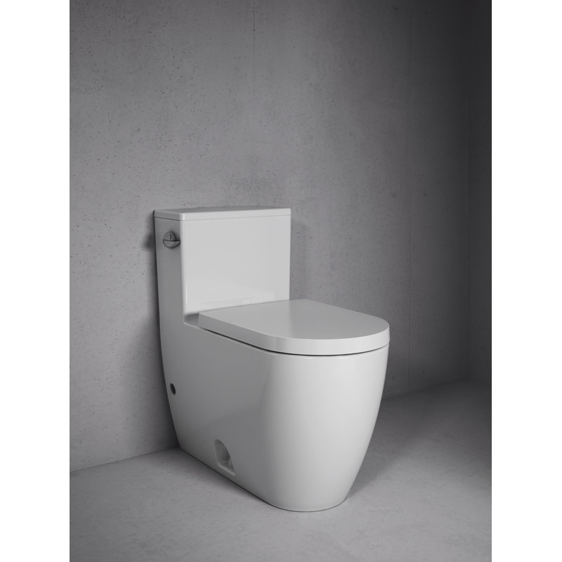 Duravit 1 28 Gpf Water Efficient Elongated One Piece Toilet Seat Not Included