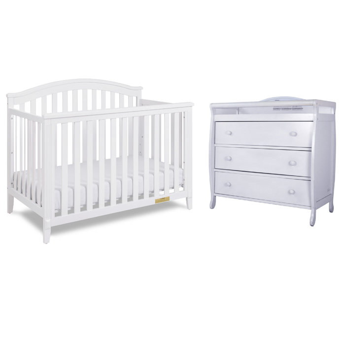 Harriet Bee Halma Convertible Standard 2 Piece Nursery Furniture