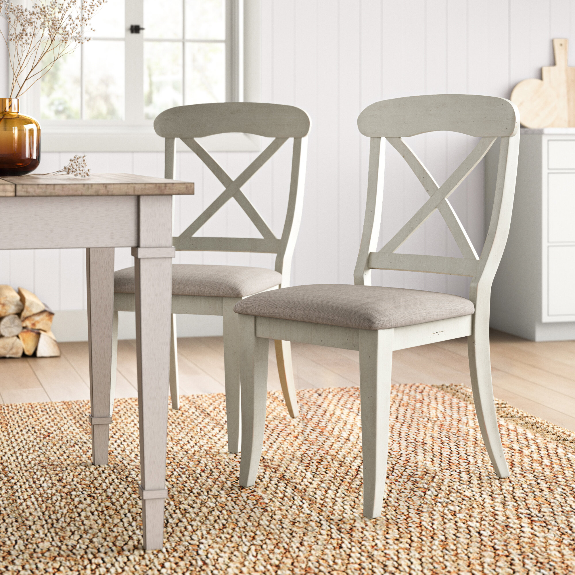 wayfair x back dining chairs