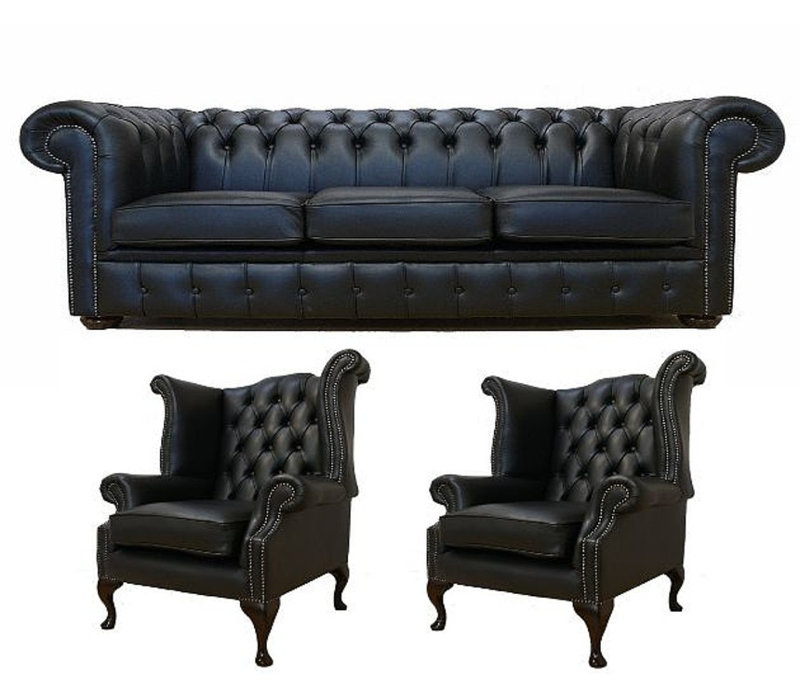 Chiaramonte 3 Piece Leather Sofa Set