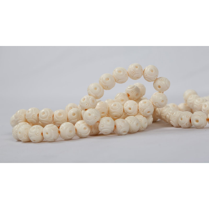 World Menagerie Kleopatra Decorative Bone Bead With Carving Wayfair