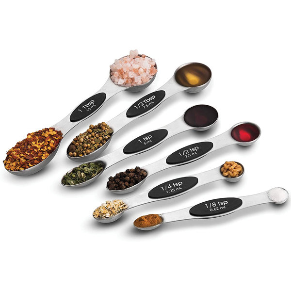 Teaspoon and 1//8 Teaspoon 1//4 Teaspoon Artisan 4-Piece Stainless Steel Measuring Spoon Set with Tablespoon