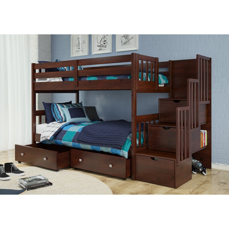 wayfair twin loft bed with storage