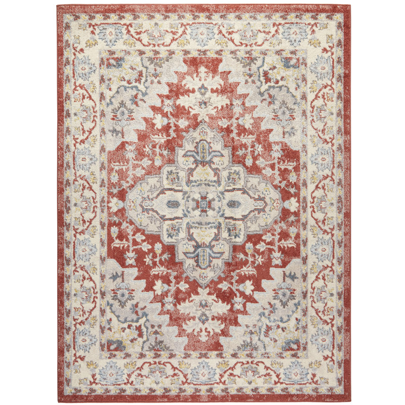 Canora Grey Finkbeiner Oriental Orange Area Rug Reviews Wayfair