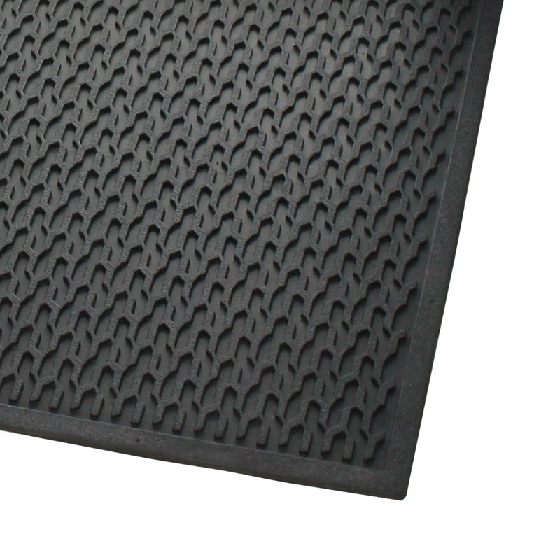 Symple Stuff Natural Rubber Geometric Residential Commercial 36 In