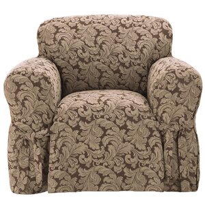 Scroll Classic Box Cushion Armchair Slipcover