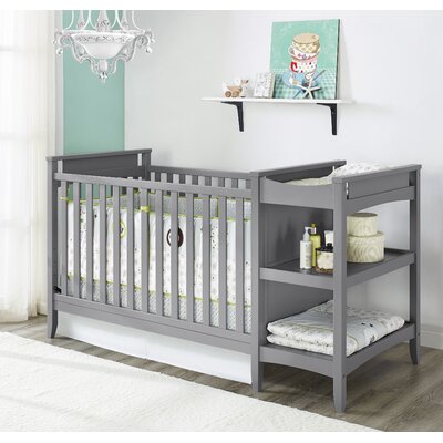 Dunmire 2 In 1 Convertible Crib With Changing Table Harriet Bee