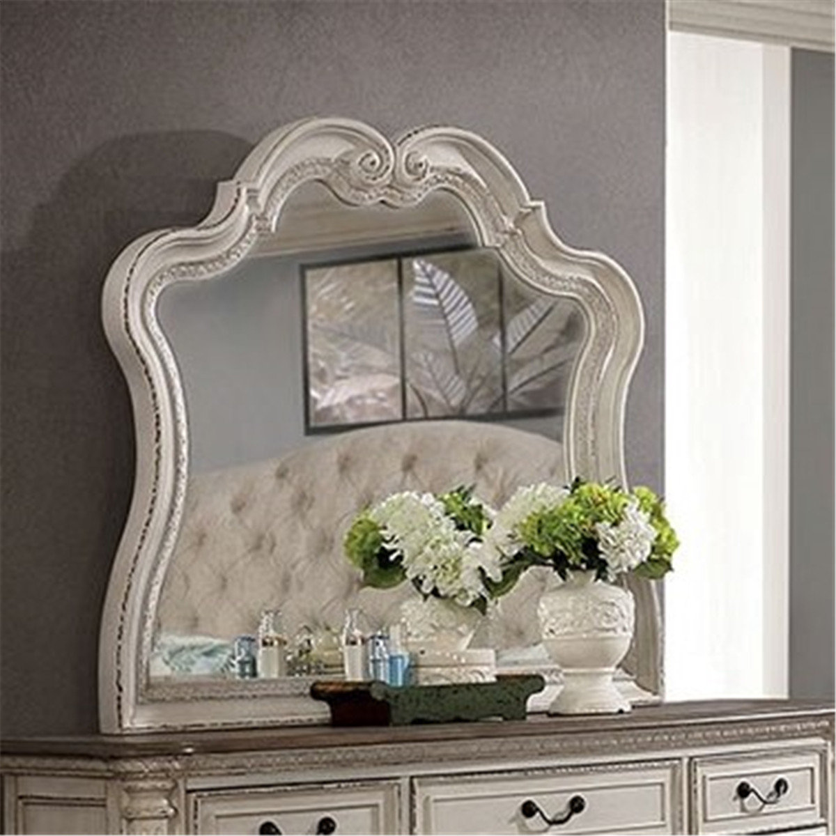 One Allium Way® Faucett Farmhouse Dresser Mirror Wayfair