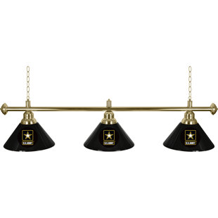 Go to store & view more images Trademark Global U.S. Army 3-Light Billiard Light