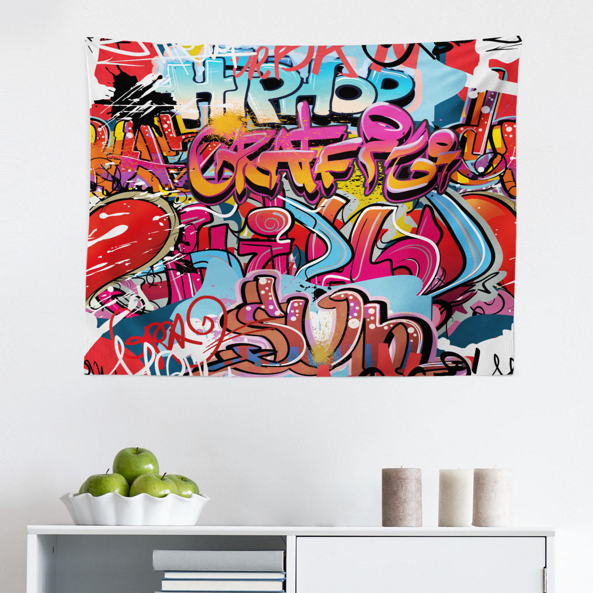 East Urban Home Graphic Tapestry, Hip Hop Street Culture Harlem New