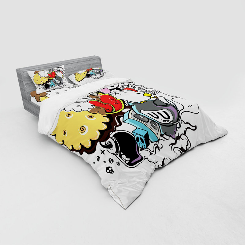 East Urban Home Indie Animal And Food Themed Composition Crazy