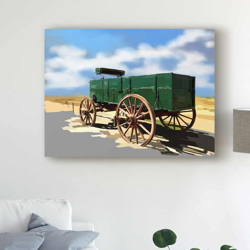 East Urban Home Bold Wagon I Acrylic Painting Print On Wrapped