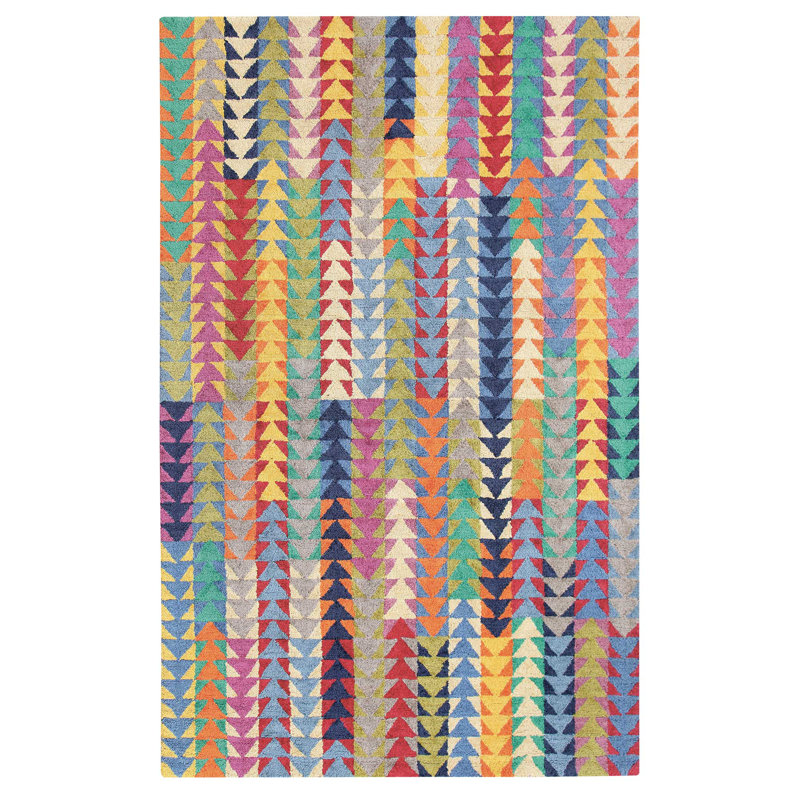 Companyc Geometric Handmade Tufted Jute Sisal Multicolor Area Rug Wayfair